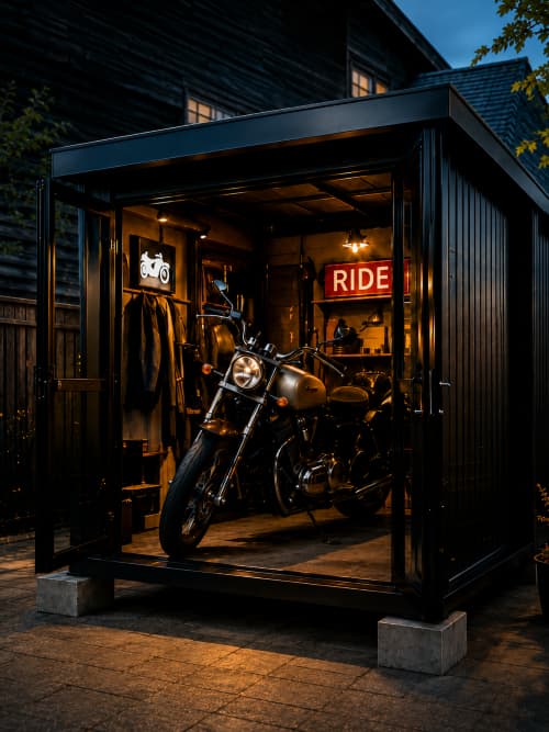 バイクガレージの施工例